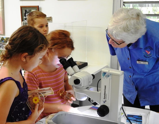 Janet in the Visitor Information Centre (April 2019)